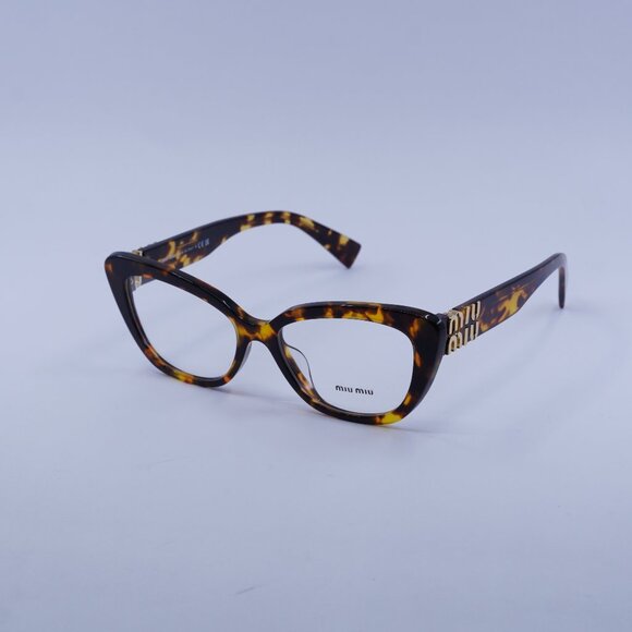 Miu Miu MU05VV VAU1O1 Eyeglasses Honey Havana 53mm Cat Eye Frame - Picture 1 of 11